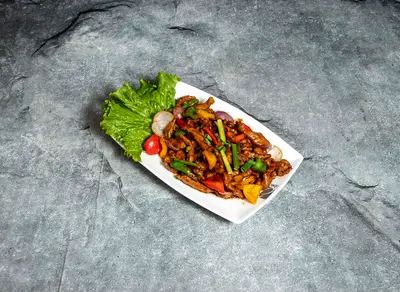 Beef with Green Chili & Spring Onion